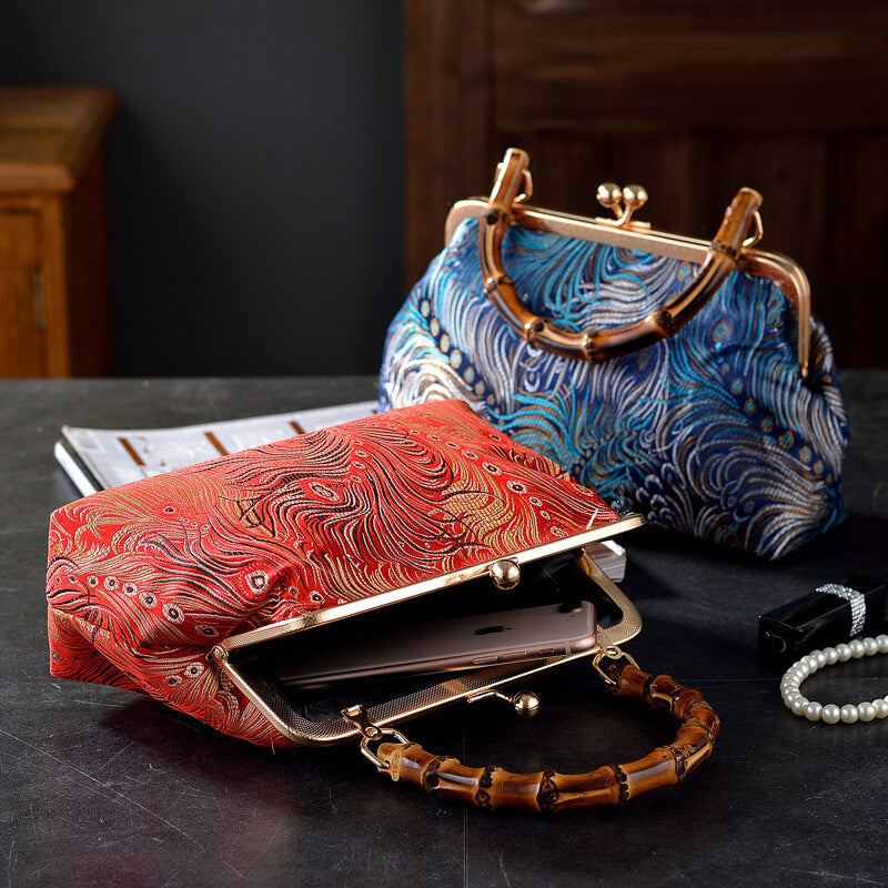 Zaria Bamboo Handle Purse