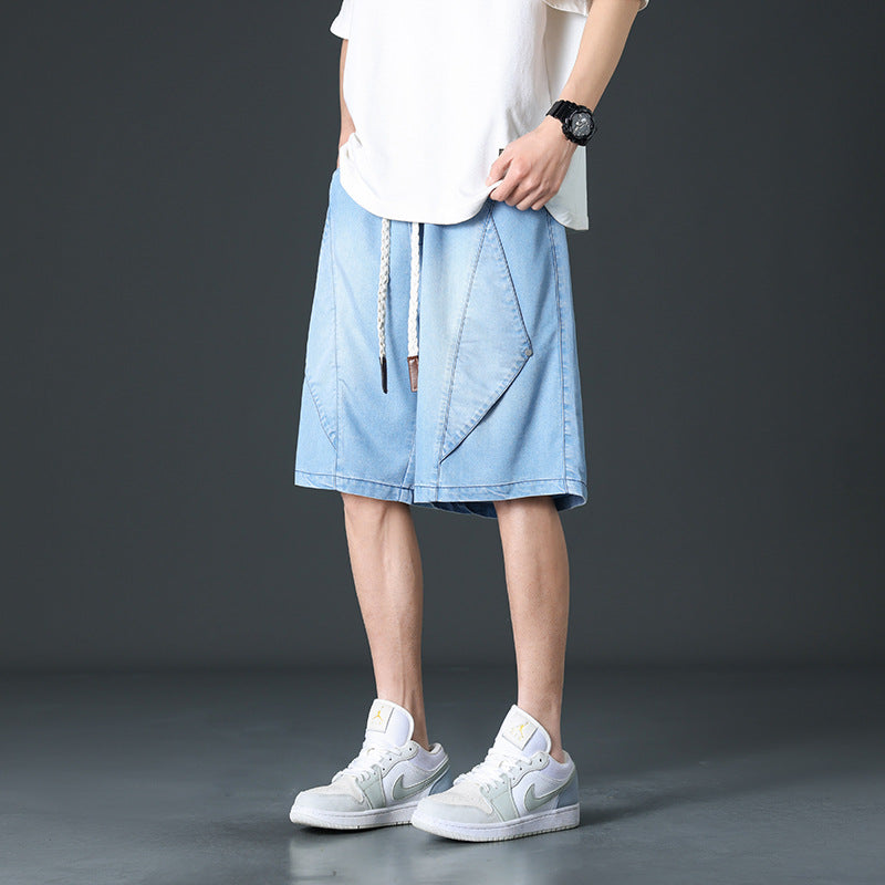 Salvano Diamond Denim Shorts