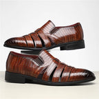 Anthony Cut Out Crocodile Loafer