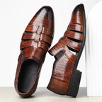 Anthony Cut Out Crocodile Loafer
