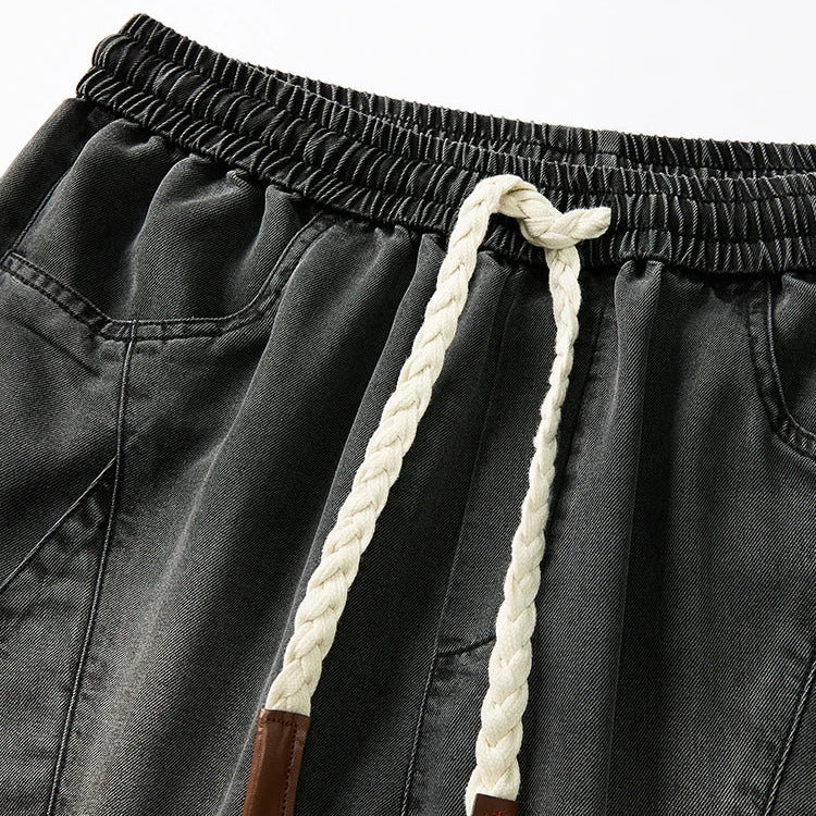 Salvano Diamond Denim Shorts