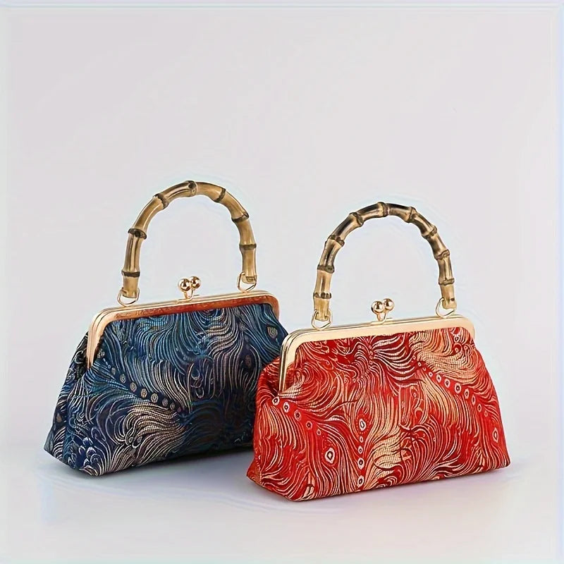 Zaria Bamboo Handle Purse